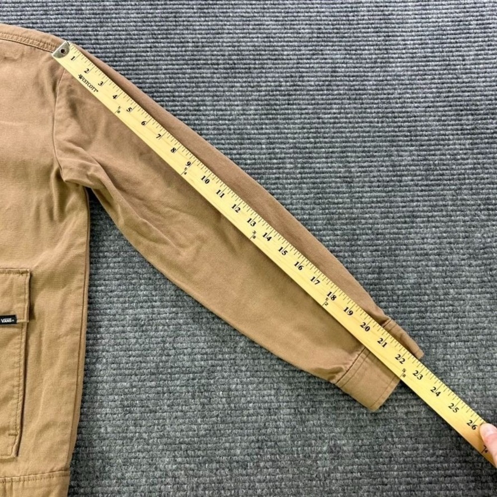 Vans Lizzie‎ Armanto Dirt Canvas Utility Jacket Tan Women Small Floral Inside - Picture 14 of 15